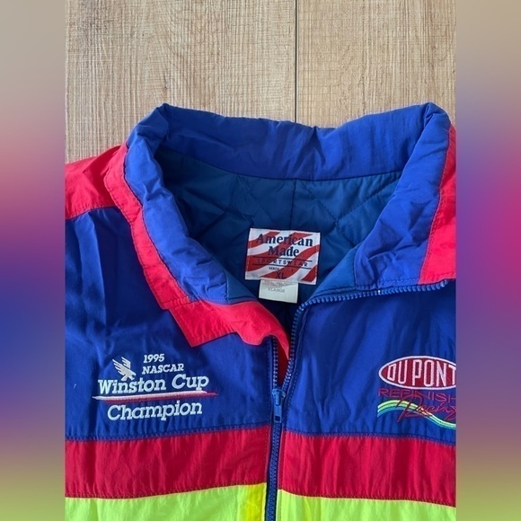 VINTAGE NASCAR Jeff Gordon 24  DuPont American made racing jacket - Picture 7 of 7